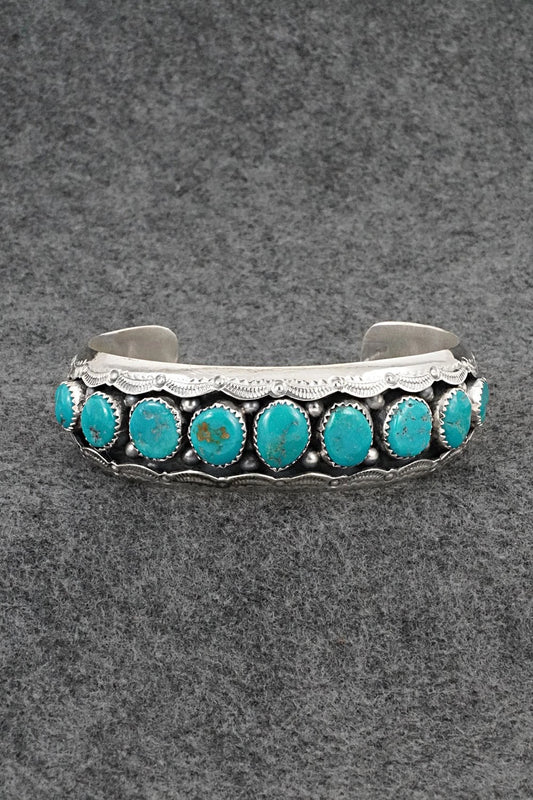 Turquoise & Sterling Silver Bracelet - Wilbert Muskett Sr.
