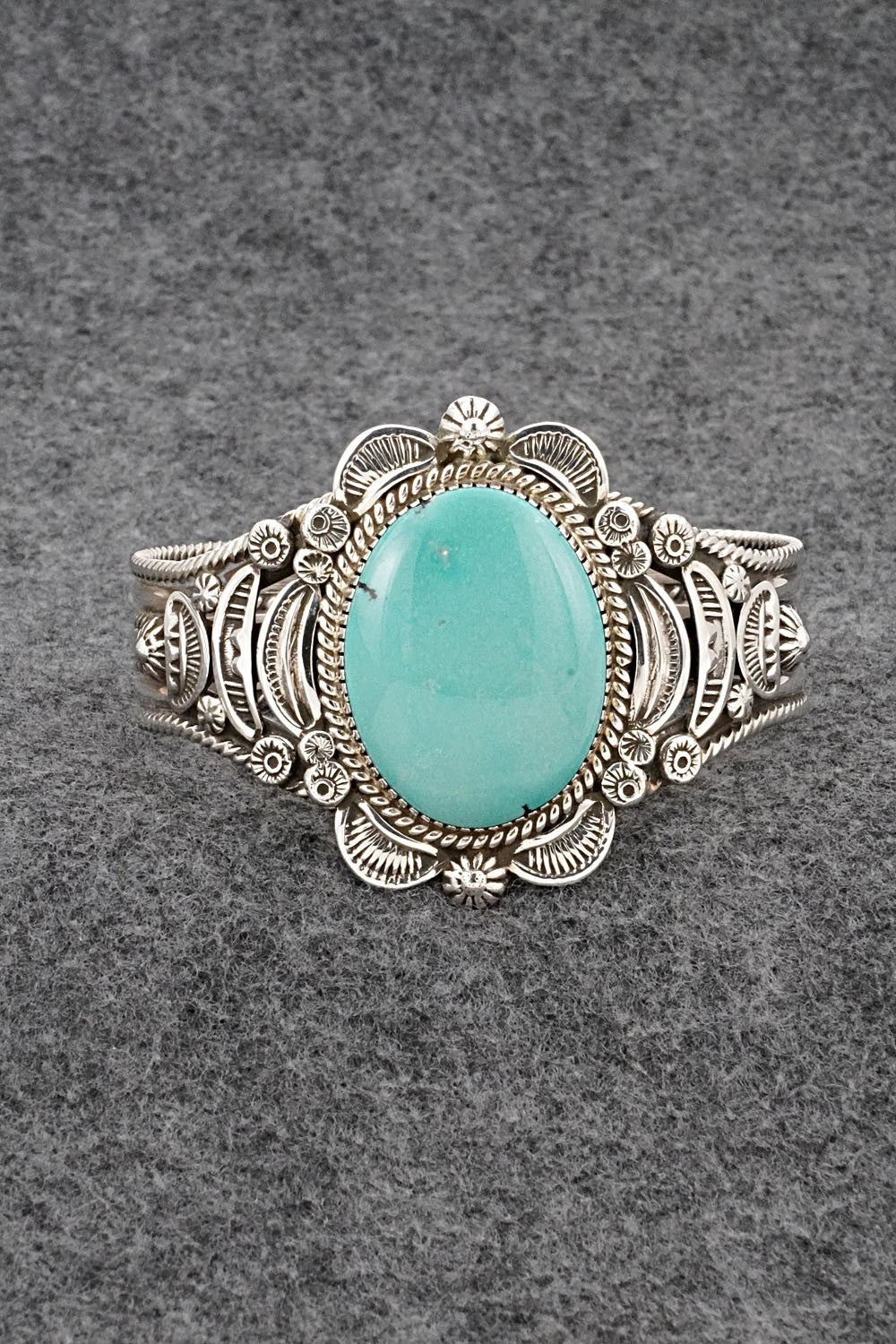 Turquoise & Sterling Silver Bracelet - Ella Linkin