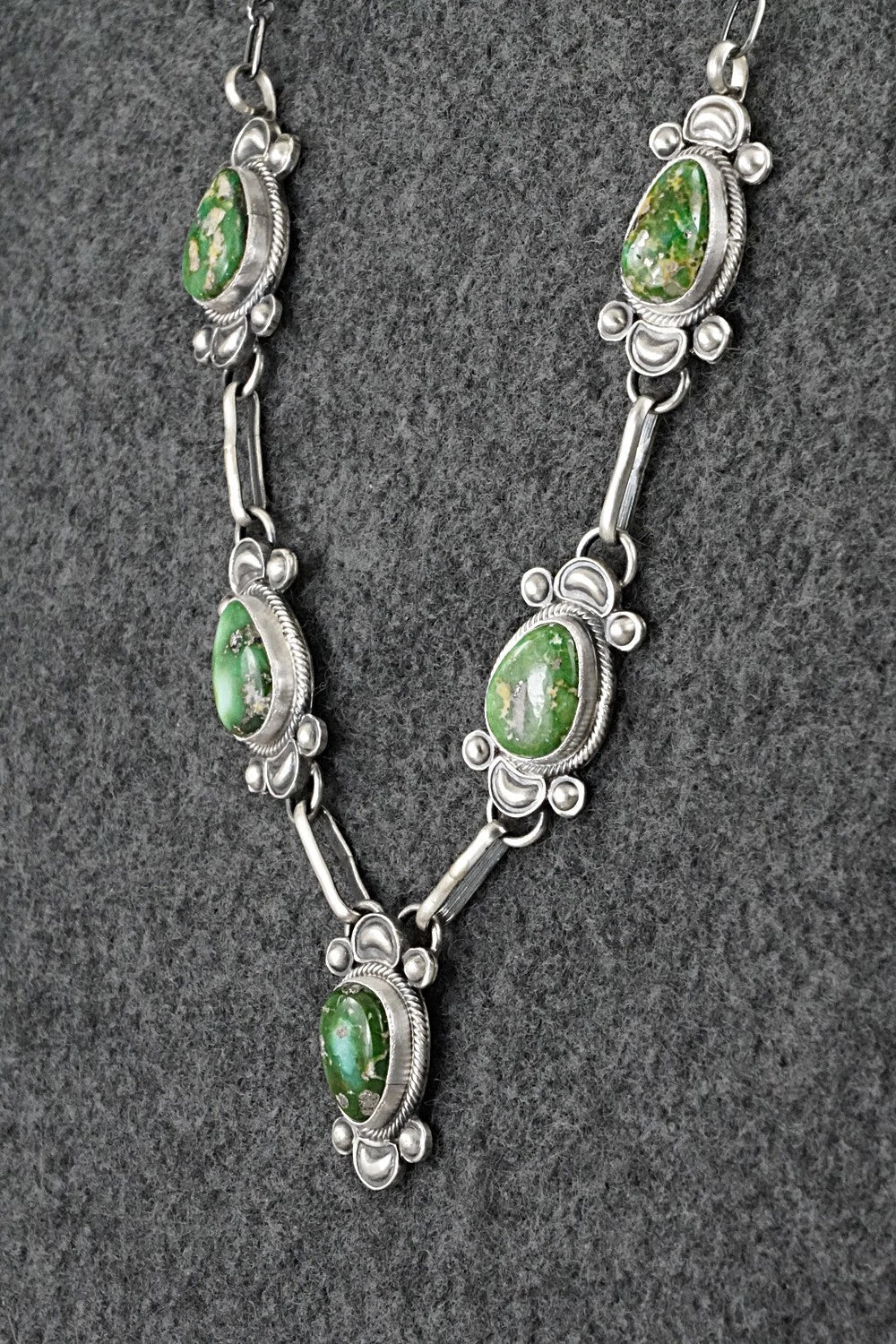 Turquoise & Sterling Silver Necklace - Derrick Gordon