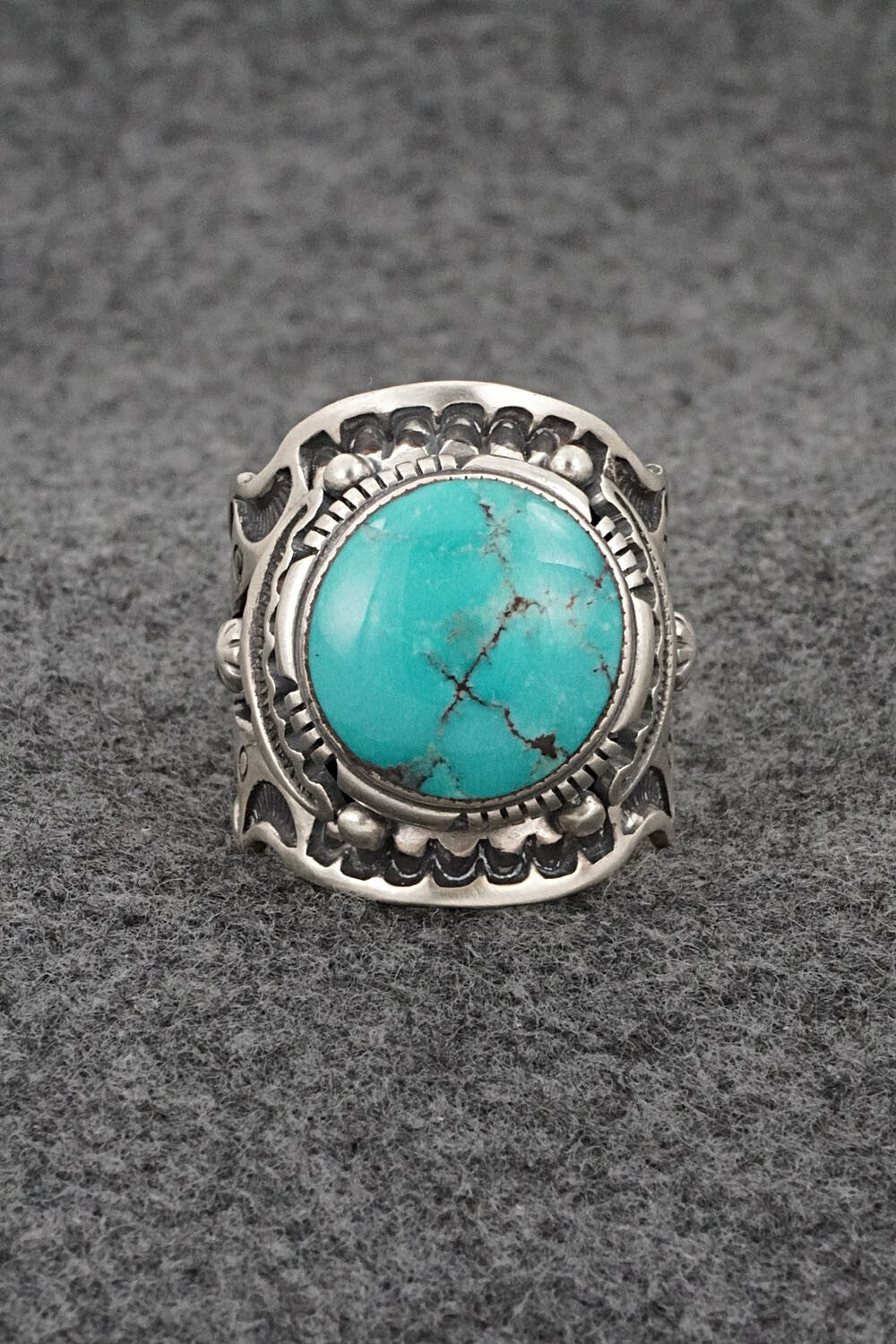 Turquoise & Sterling Silver Ring - Larson Lee - Size 10