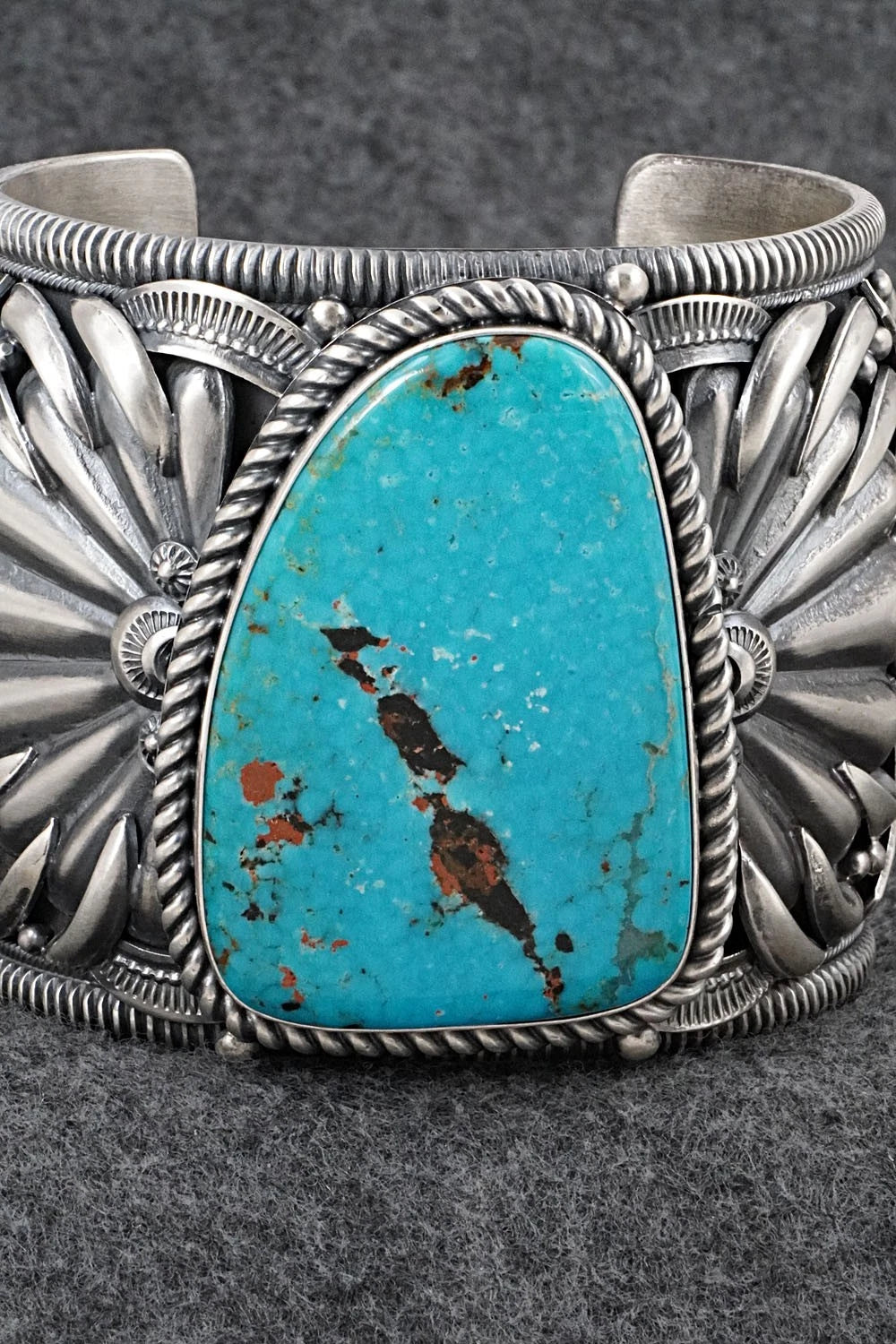 Turquoise & Sterling Silver Bracelet - Delbert Gordon