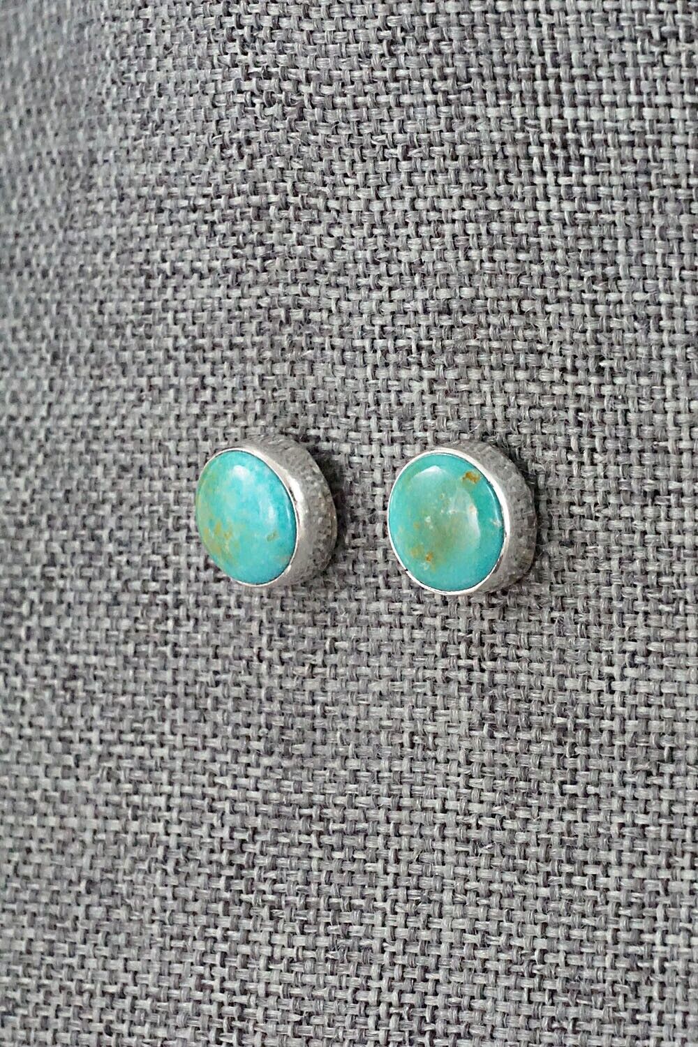 Turquoise & Sterling Silver Earrings - Marco Begaye