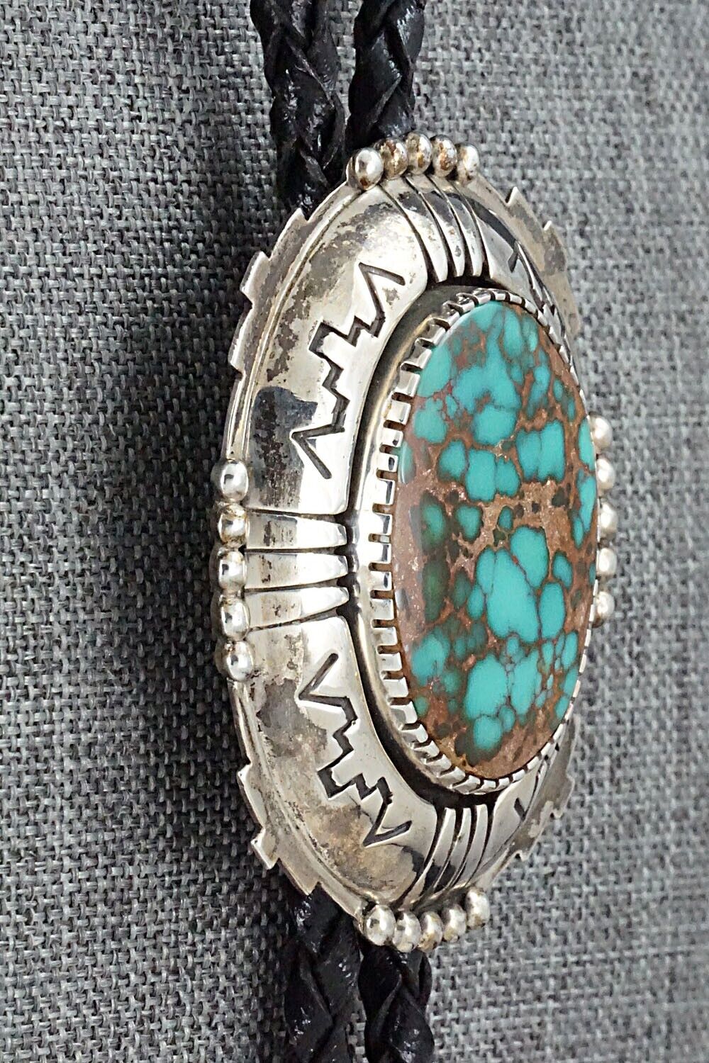 Turquoise & Sterling Silver Bolo Tie - Oliver Smith