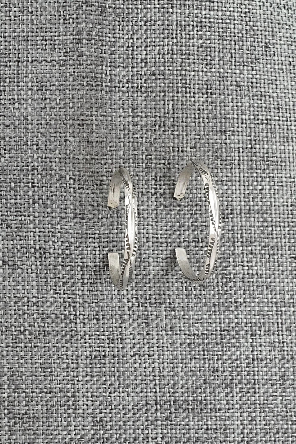 Sterling Silver Hoop Earrings - Elaine Tahe