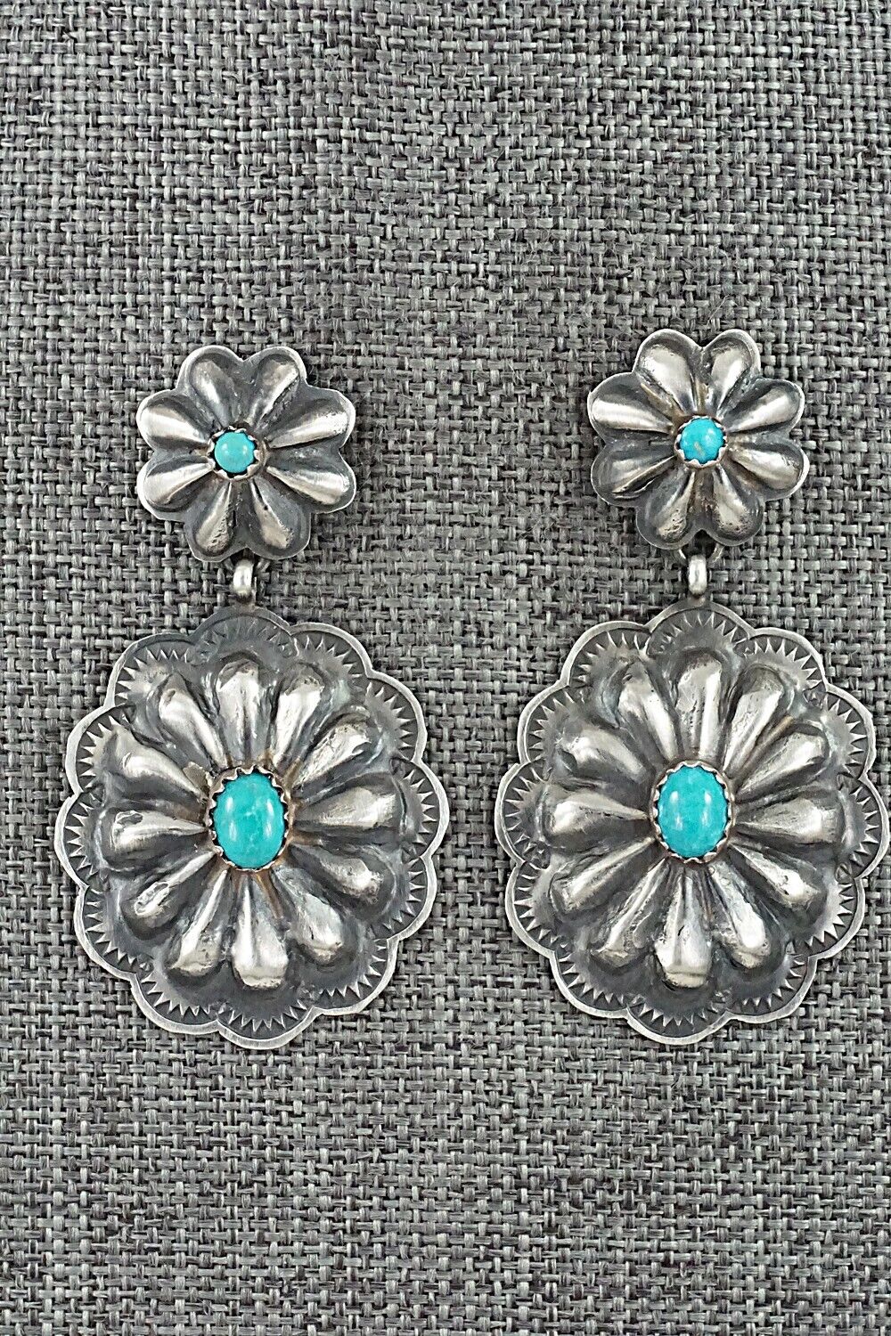 Turquoise & Sterling Silver Earrings - Rita Lee