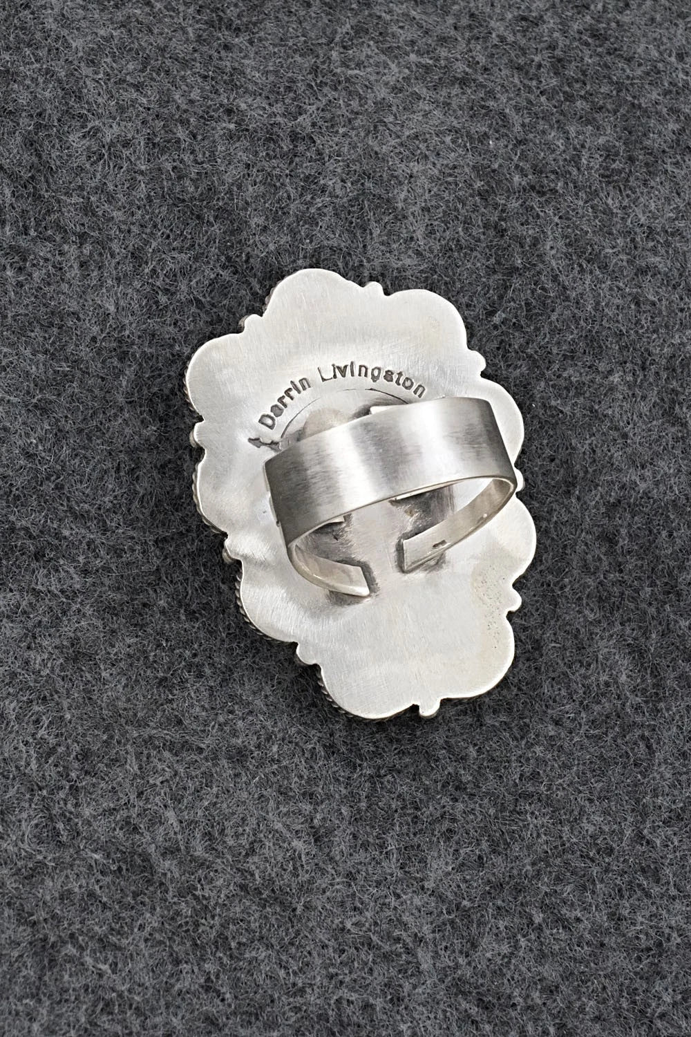 Morado & Sterling Silver Ring - Darrin Livingston - Size 7.5