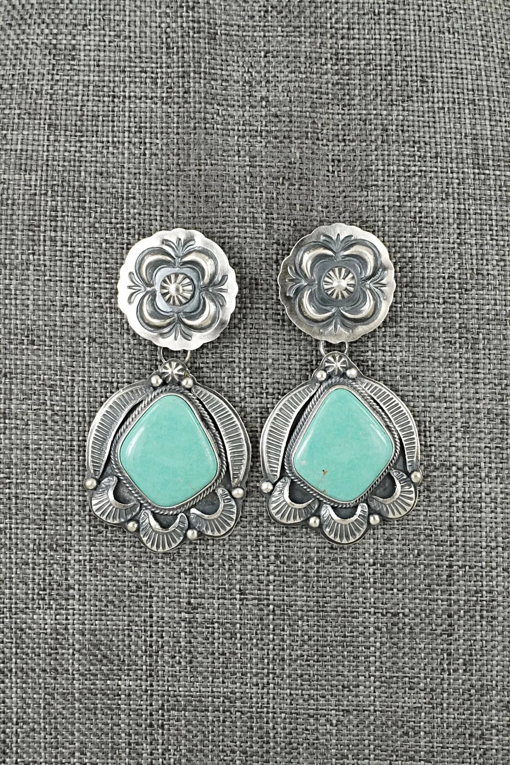 Turquoise & Sterling Silver Earrings - Randy Boyd
