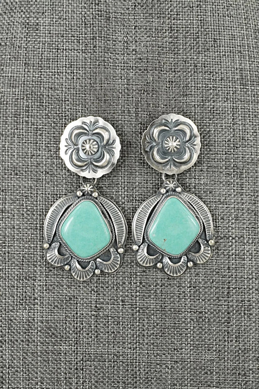 Turquoise & Sterling Silver Earrings - Randy Boyd