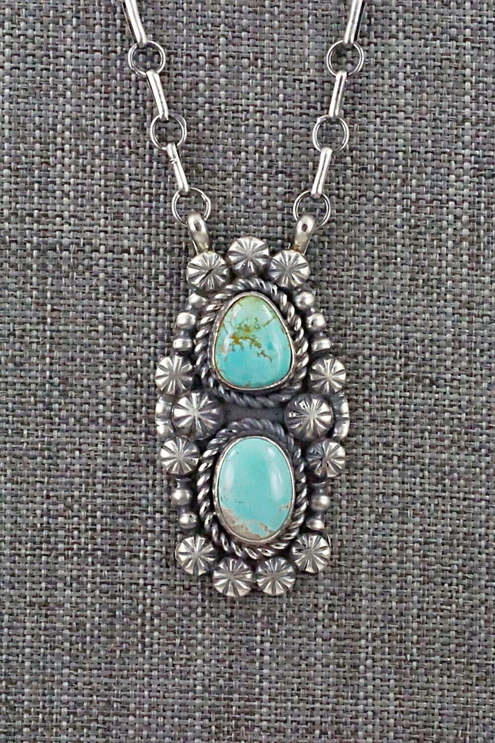 Turquoise & Sterling Silver Necklace - Jeff James
