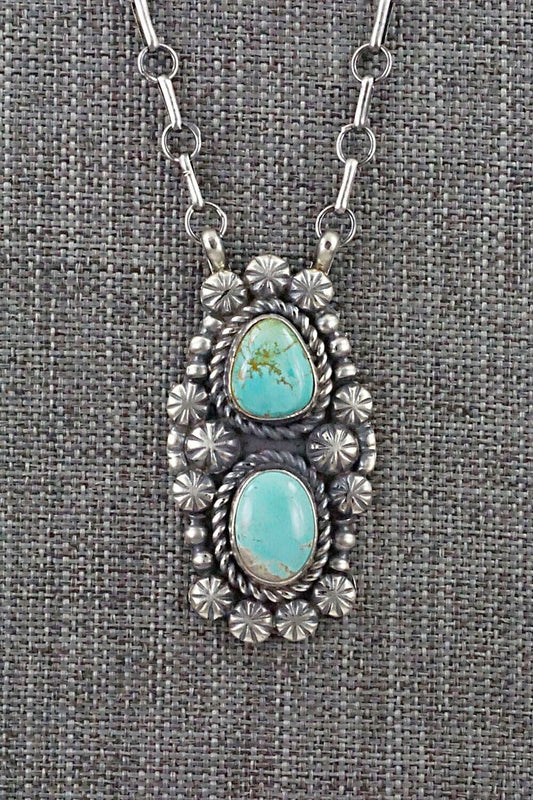 Turquoise & Sterling Silver Necklace - Jeff James