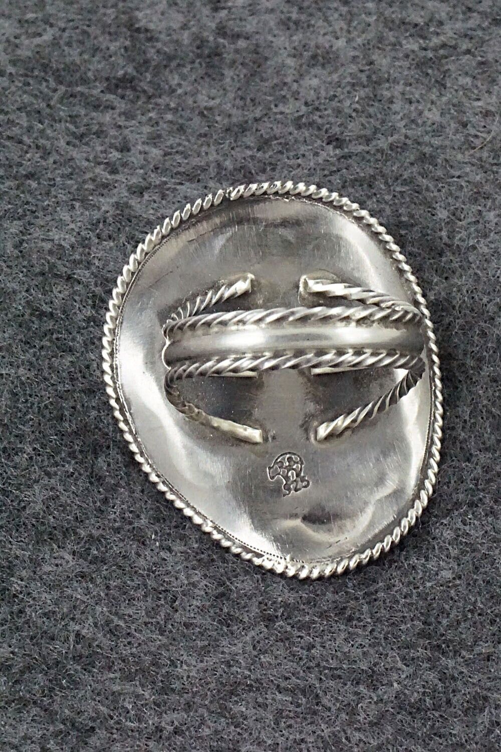 Turquoise & Sterling Silver Ring - Bobby Platero - Size 8