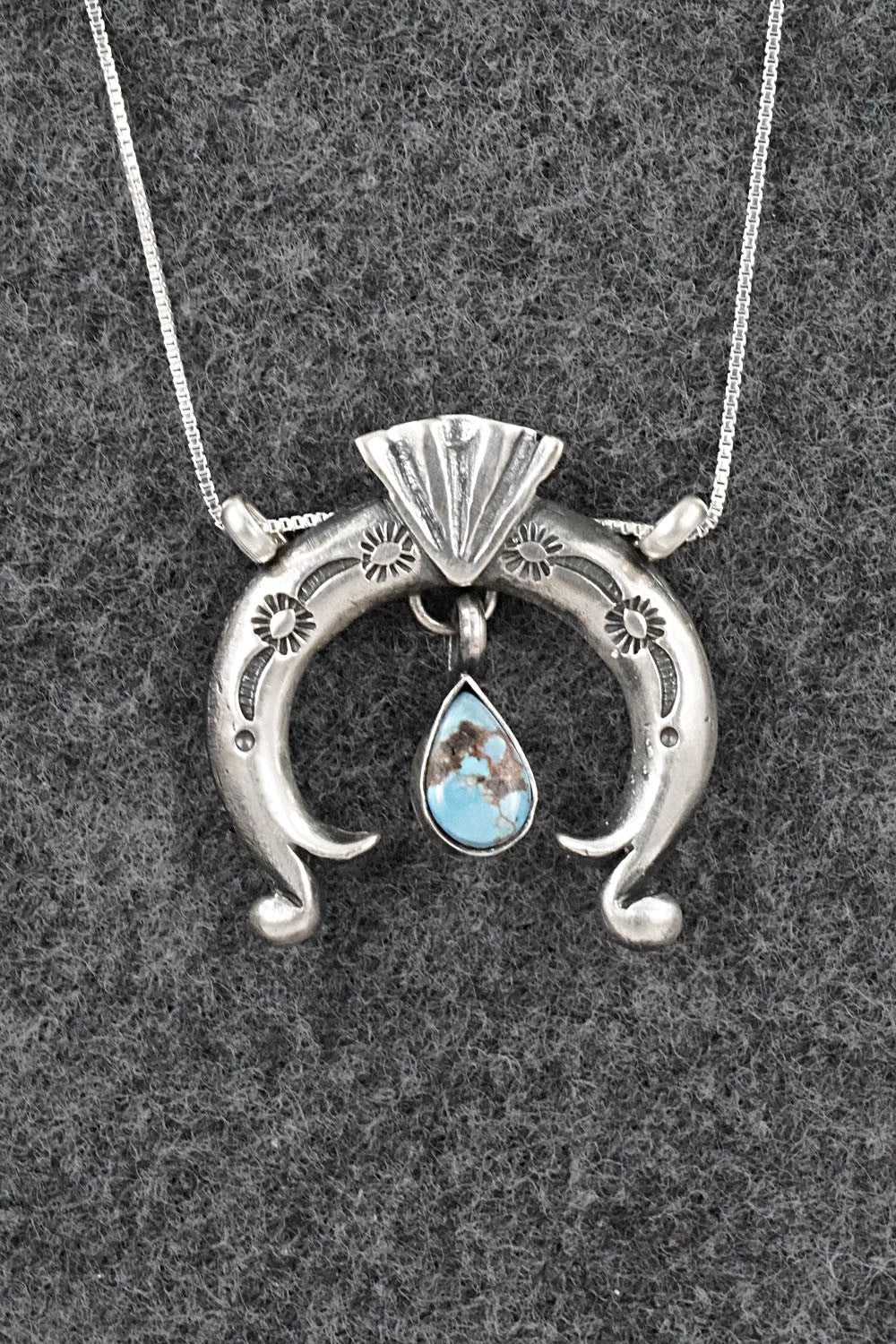 Turquoise & Sterling Silver Necklace - Gary Shorty