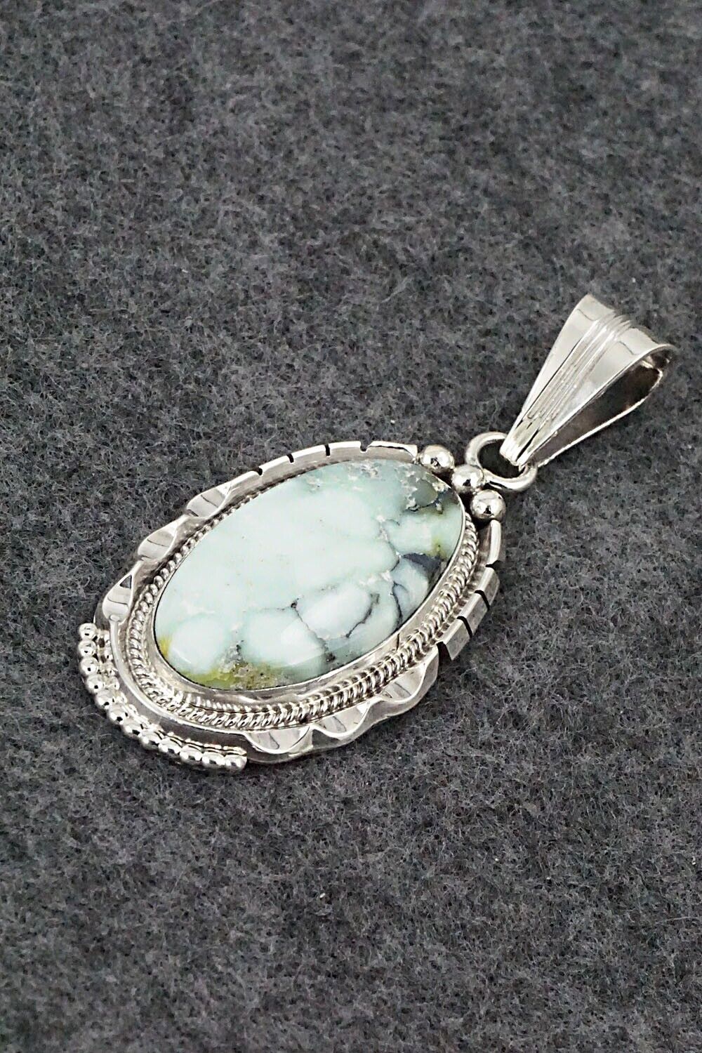 Variscite & Sterling Silver Pendant - Samuel Yellowhair