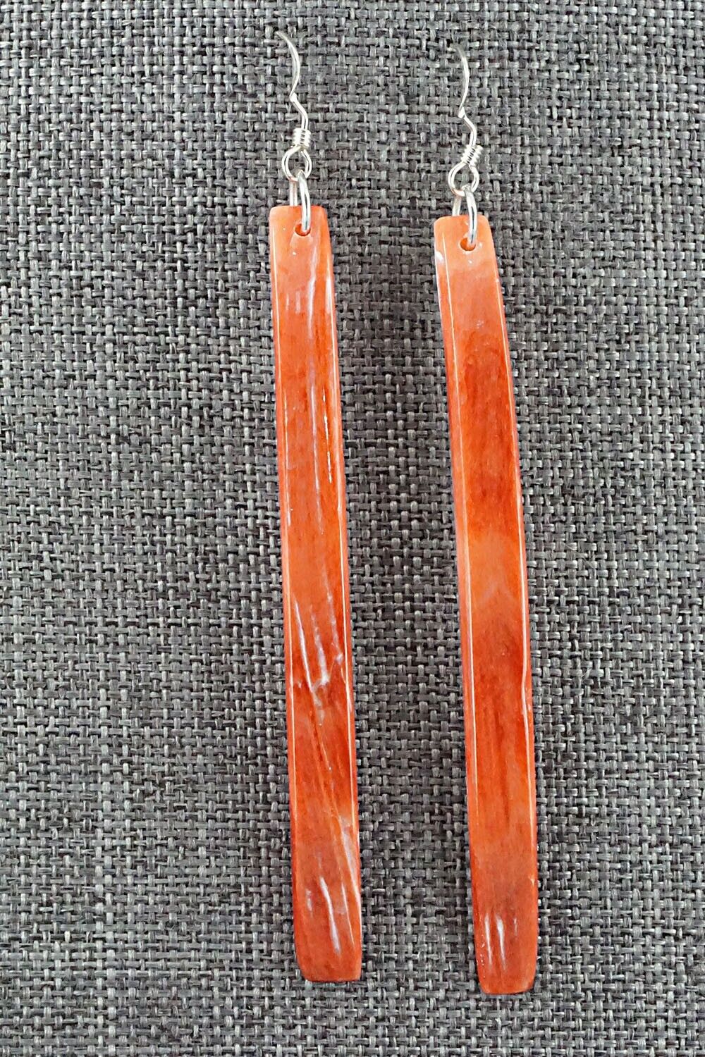 Spiny Oyster & Sterling Silver Earrings - Jesus Espino