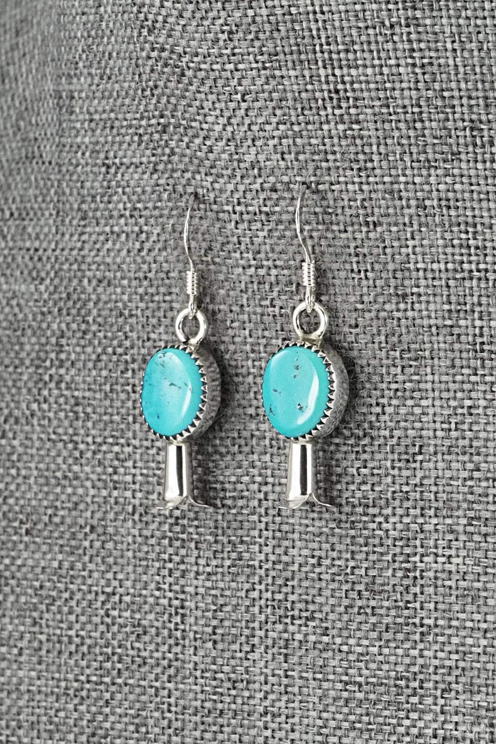 Turquoise & Sterling Silver Squash Blossom Set - Califreda Roanhorse