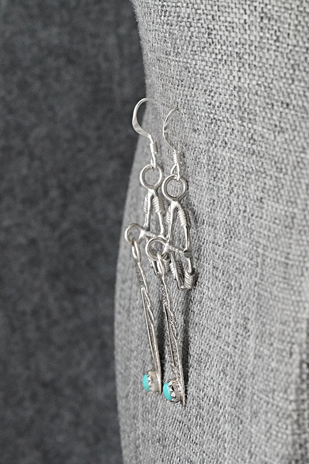 Turquoise & Sterling Silver Earrings - Sharon McCarthy