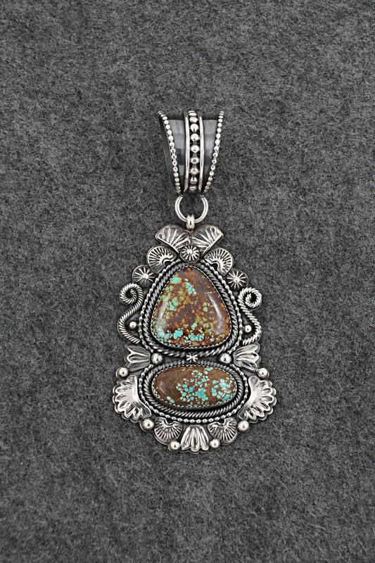Turquoise & Sterling Silver Pendant - Braxton Parkett