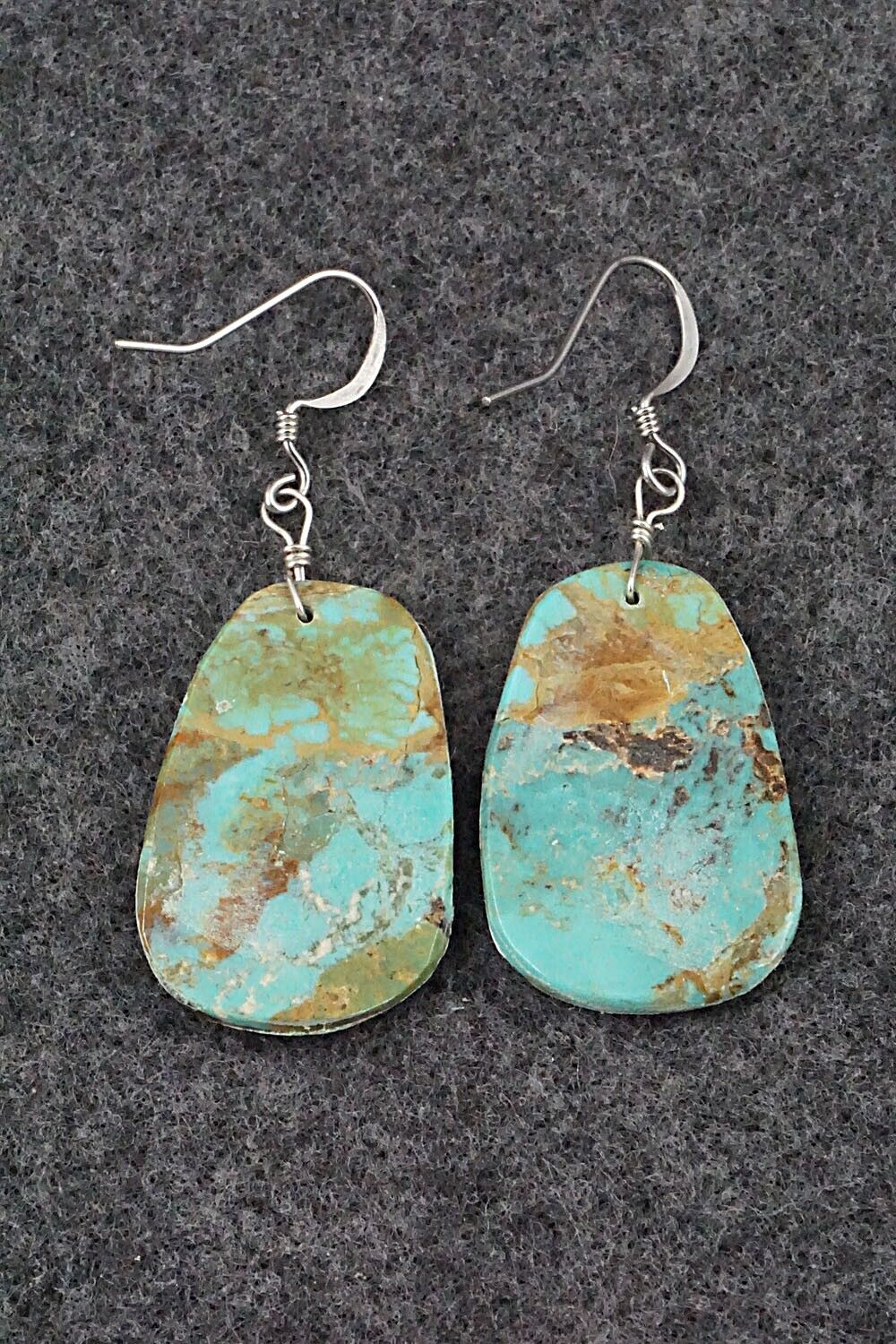 Turquoise & Sterling Silver Earrings - Joe Garcia