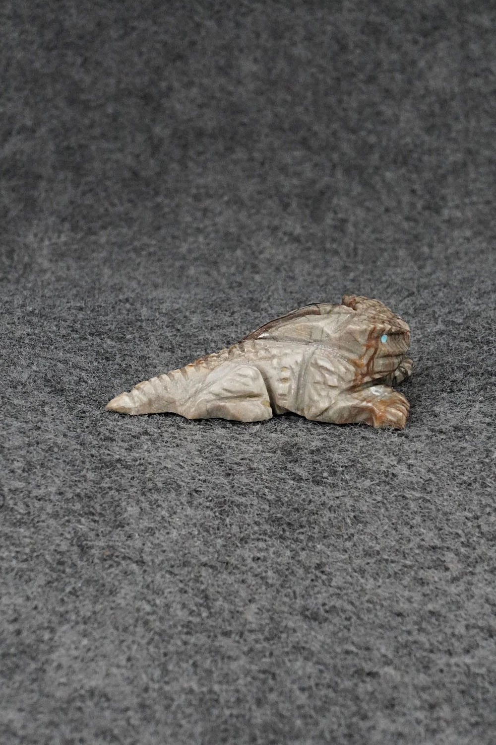 Horned Toad Zuni Fetish Carving - Tony Mackel