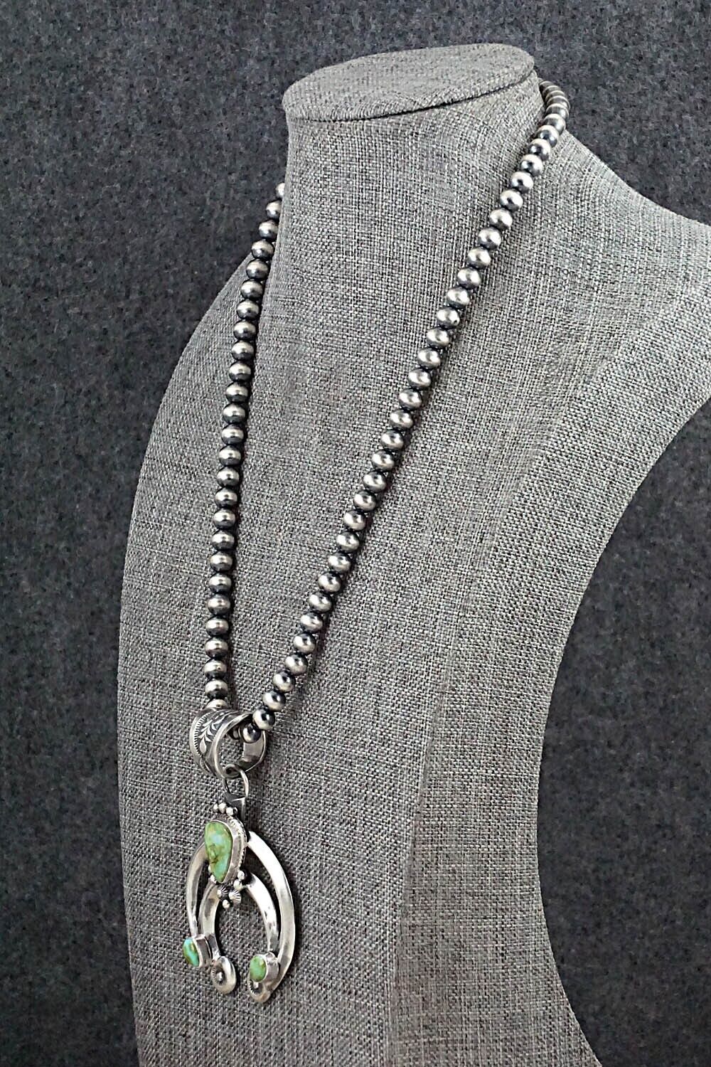 Turquoise & Sterling Silver Necklace - Paige Gordon