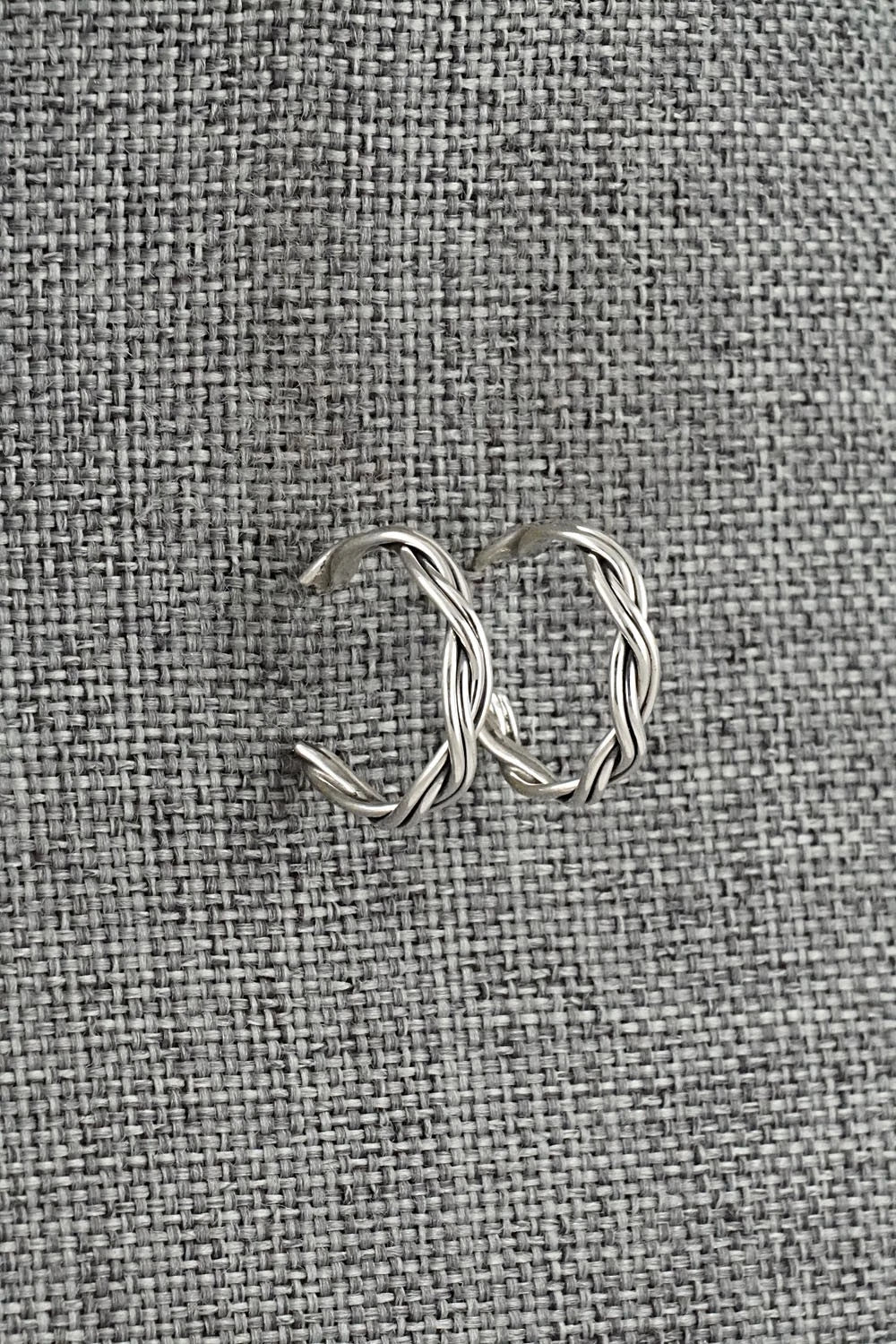 Sterling Silver Hoop Earrings - Elaine Tahe