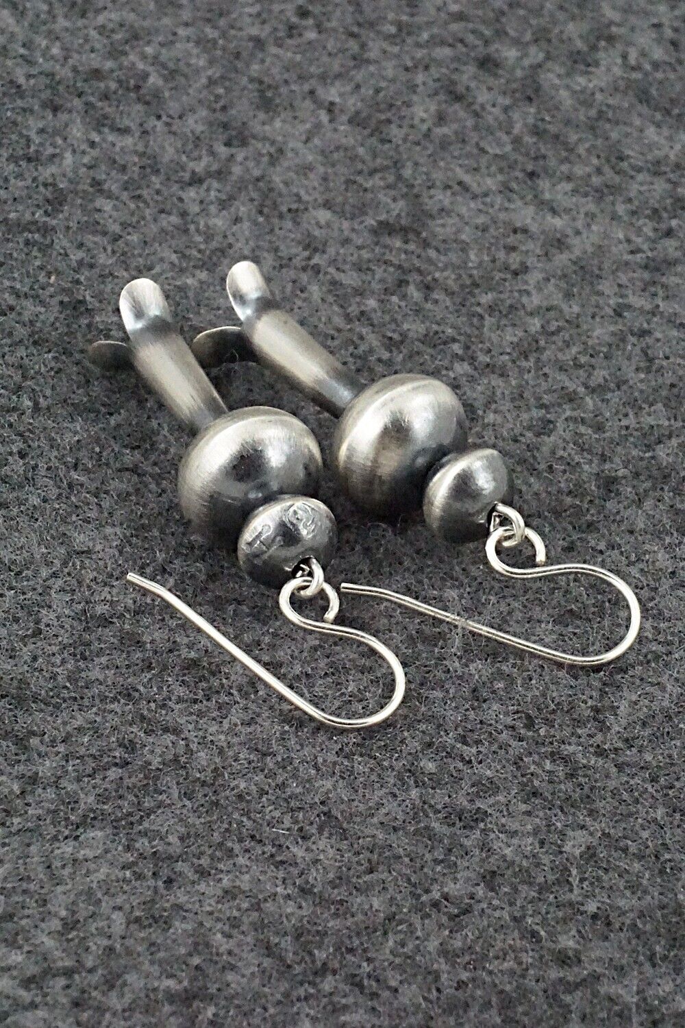 Sterling Silver Navajo Pearl Earrings - Tonisha Haley