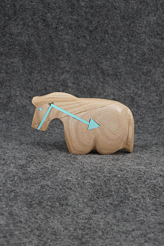 Horse Zuni Fetish Carving - Bernard Laiwakete