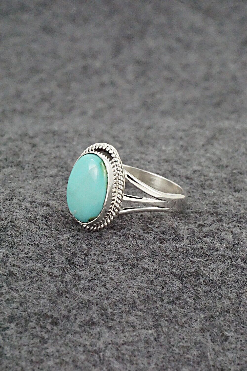 Turquoise & Sterling Silver Ring - Alice Rose Saunders - Size 9