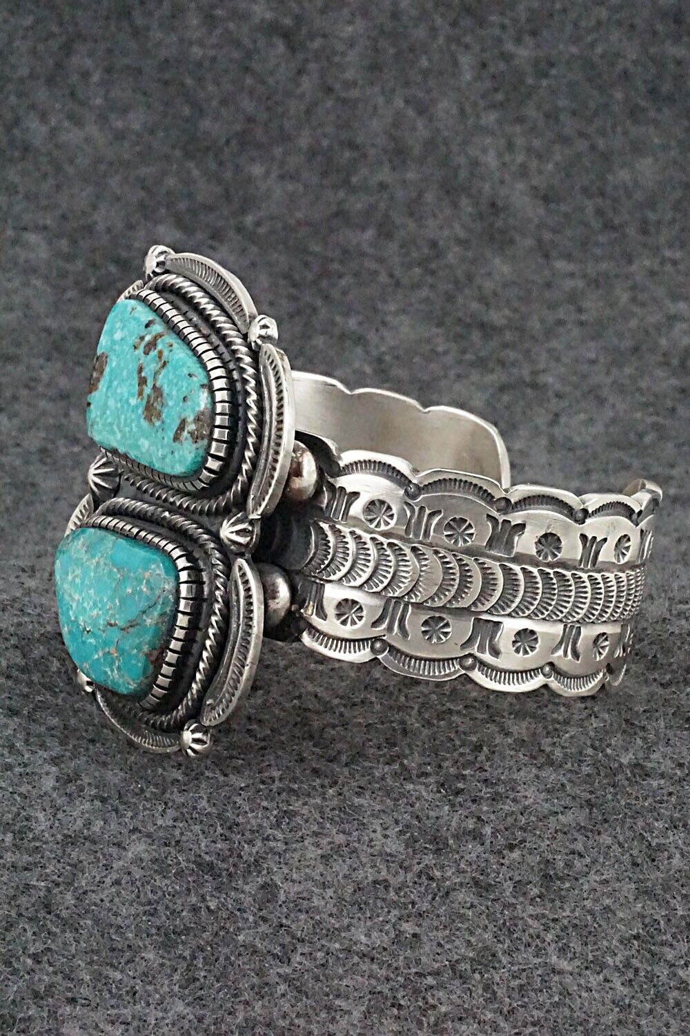 Turquoise & Sterling Silver Bracelet - Hank Vandever
