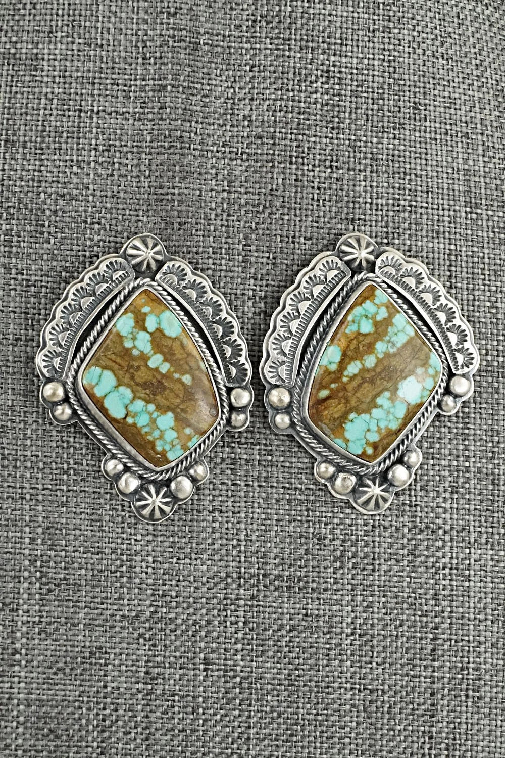 Turquoise & Sterling Silver Necklace and Earrings Set - Randy Boyd