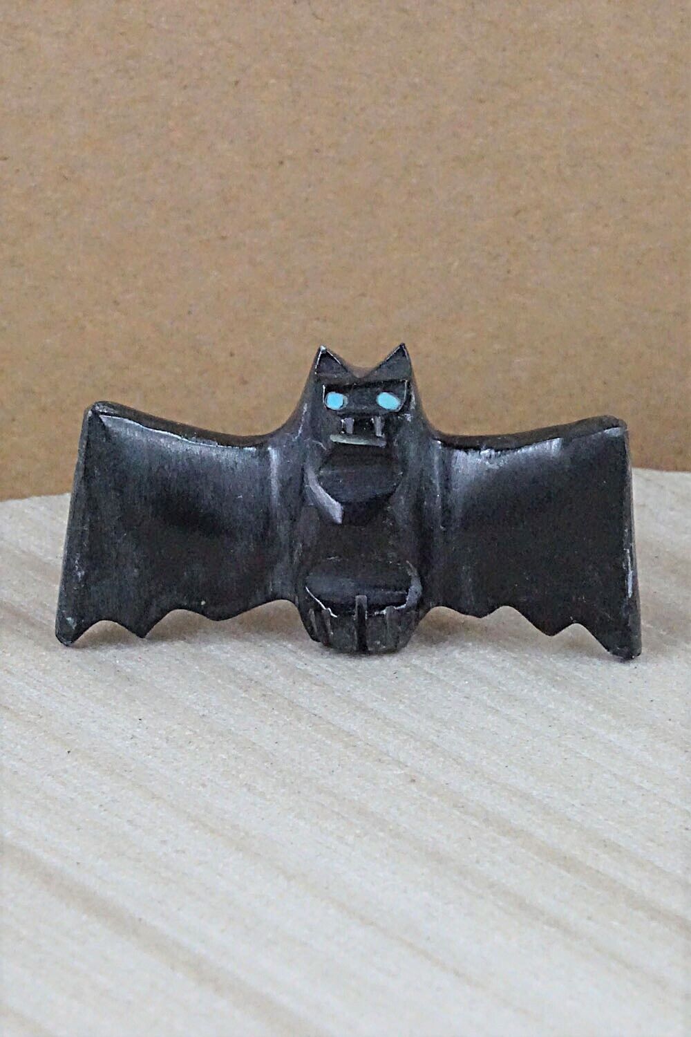 Bat Zuni Fetish Carving - Tim Lementino