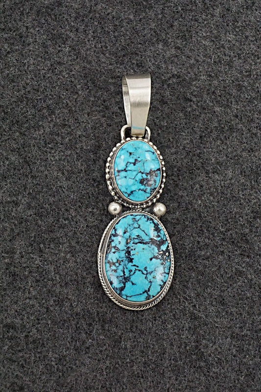 Turquoise & Sterling Silver Pendant - Bobby Johnson