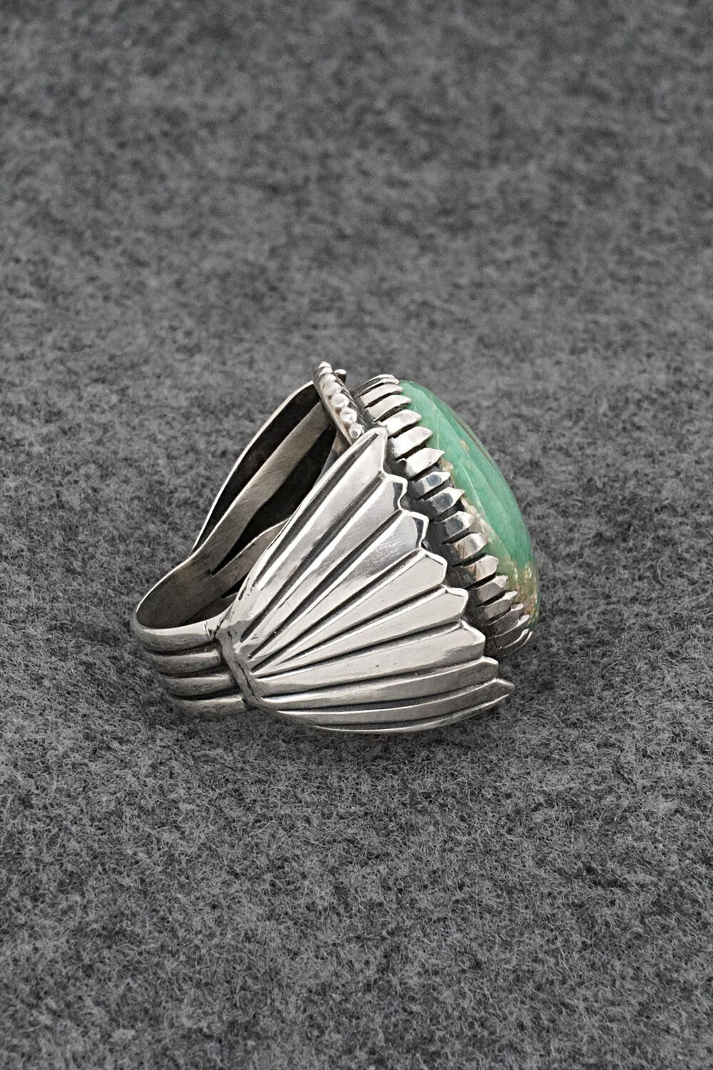 Turquoise & Sterling Silver Ring - Myron Etsitty - Size 11