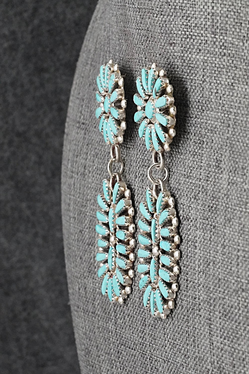 Turquoise & Sterling Silver Earrings - Philena Byjoe