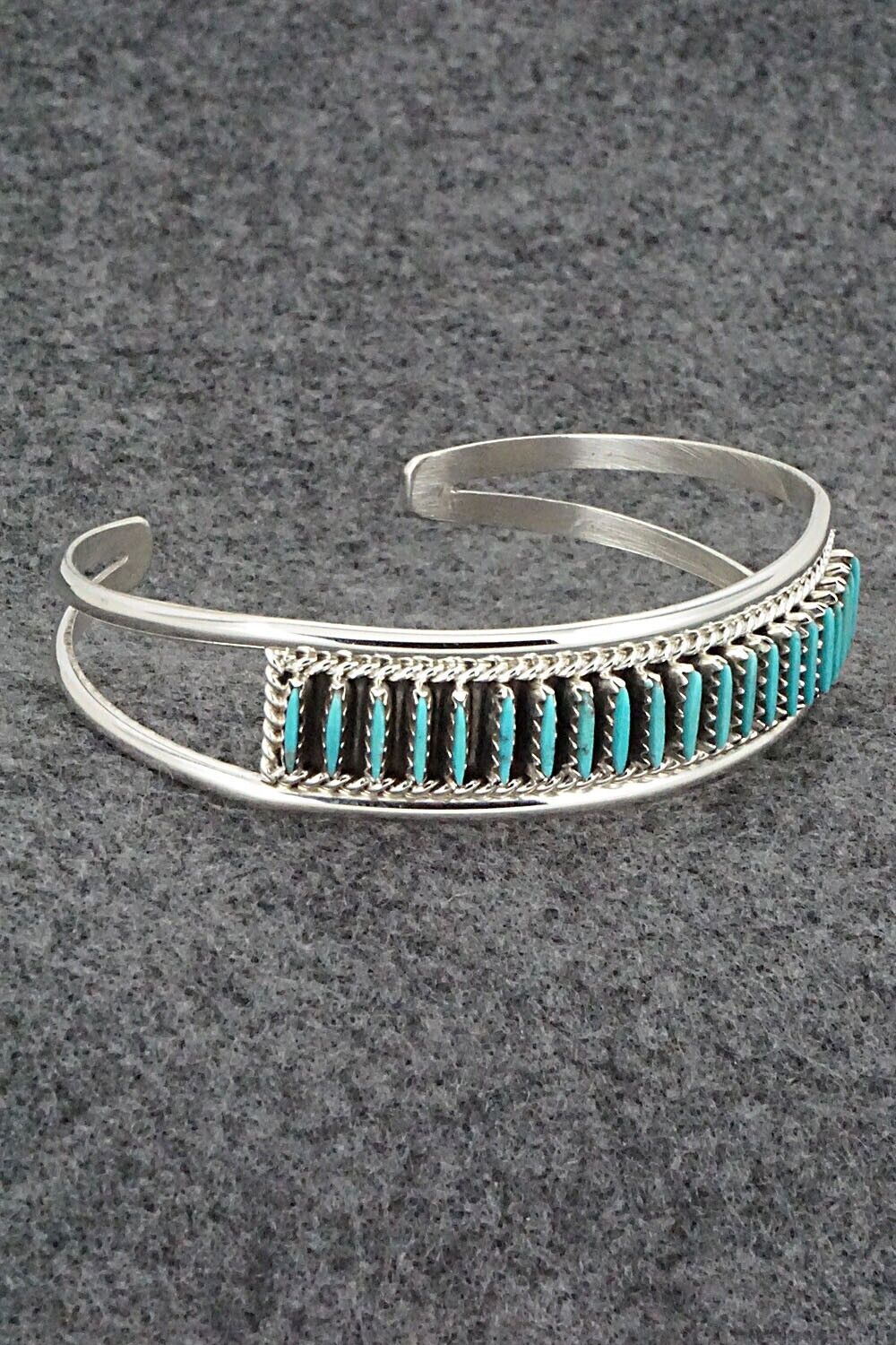 Turquoise & Sterling Silver Bracelet - Roland Francisco