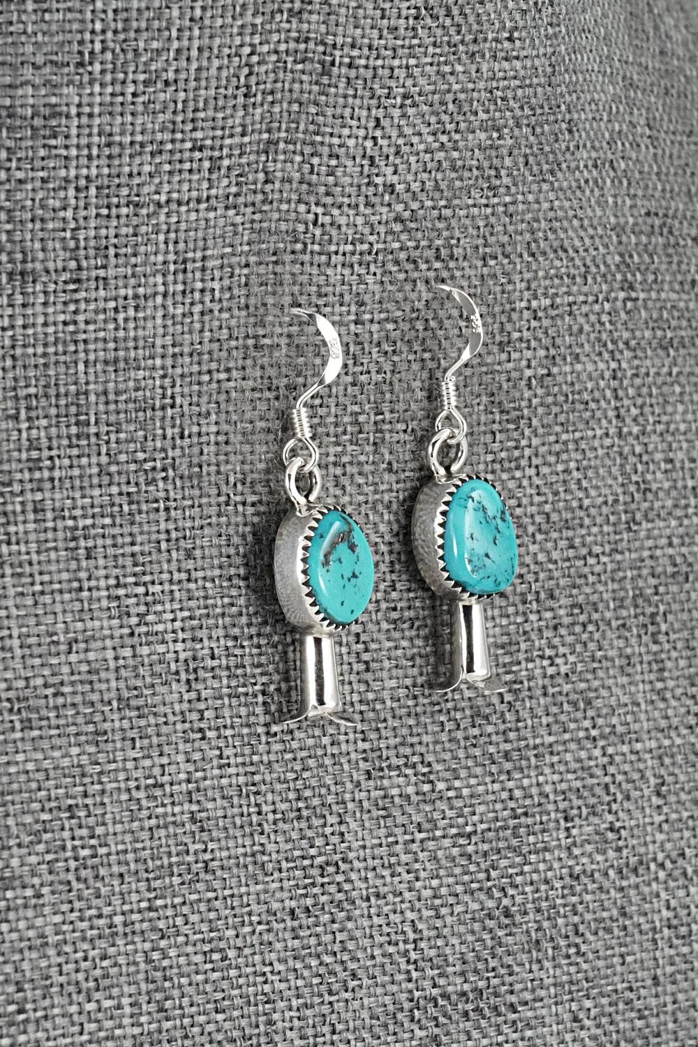 Turquoise & Sterling Silver Squash Blossom Set - Califreda Roanhorse