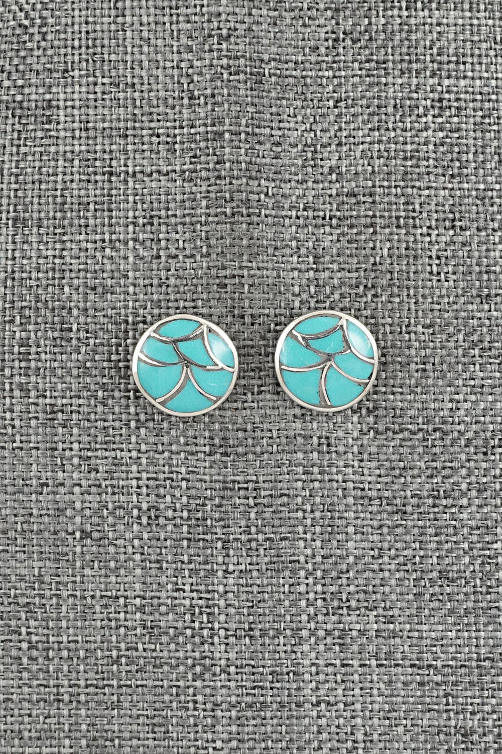 Turquoise & Sterling Silver Earrings - Orena Leekya