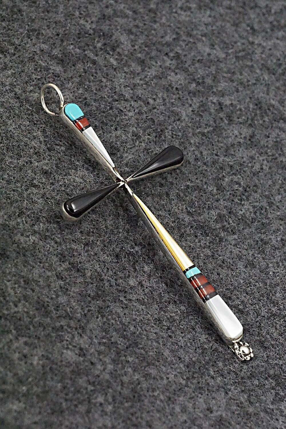 Multi-Stone & Sterling Silver Pendant - Sylvester Noche