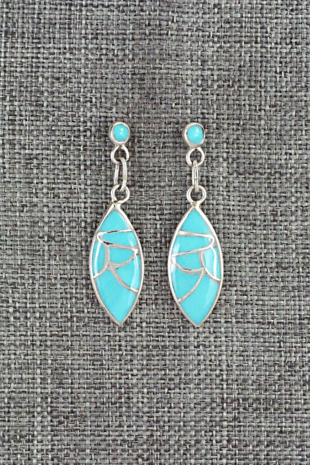 Turquoise & Sterling Silver Earrings - Orena Leekya