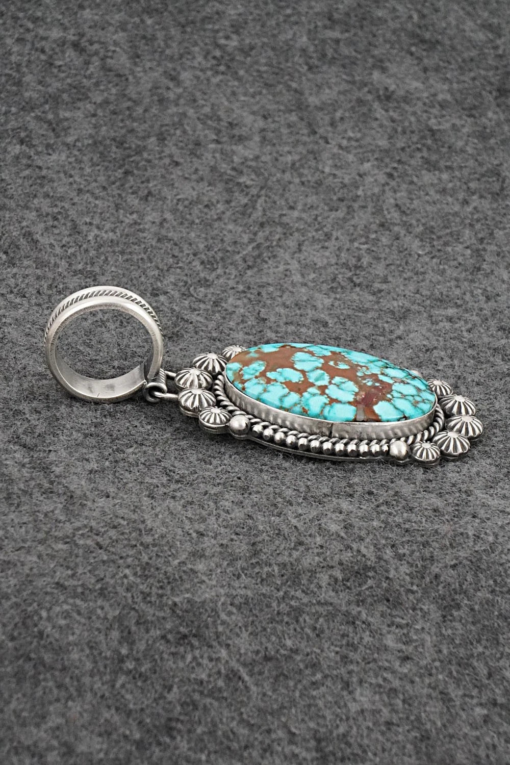Turquoise & Sterling Silver Pendant - Michael Calladitto
