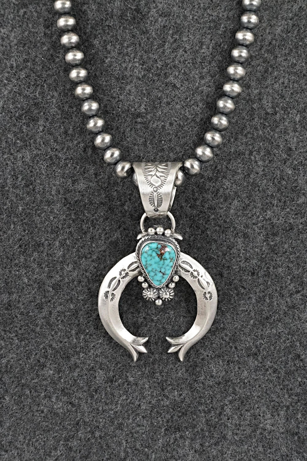 Turquoise & Sterling Silver Necklace - Samuel Yellowhair