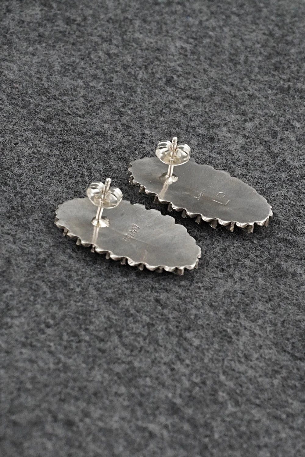 Turquoise & Sterling Silver Earrings - Lorena Peina