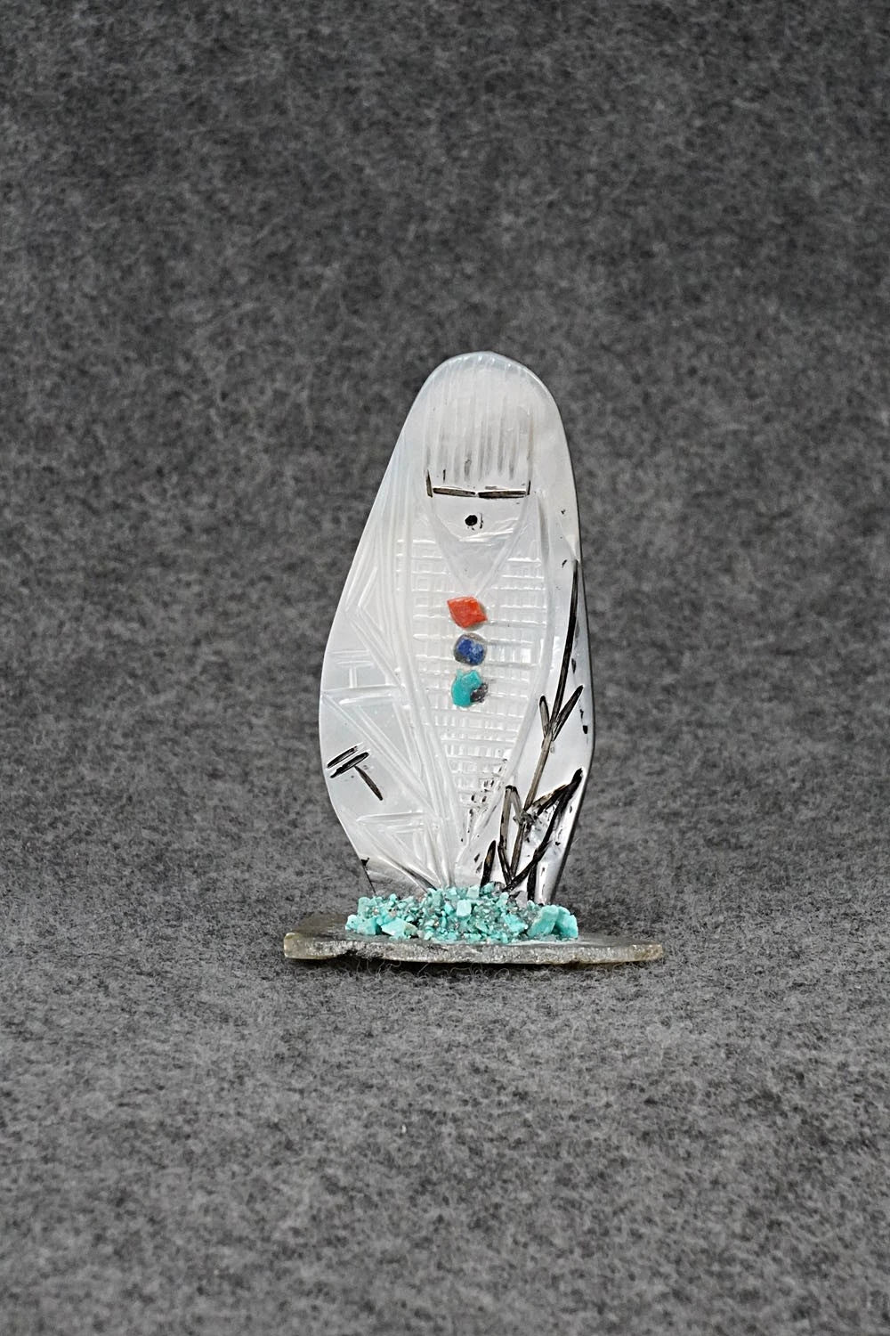 Corn Maiden Zuni Fetish Carving - Gloria Chattin