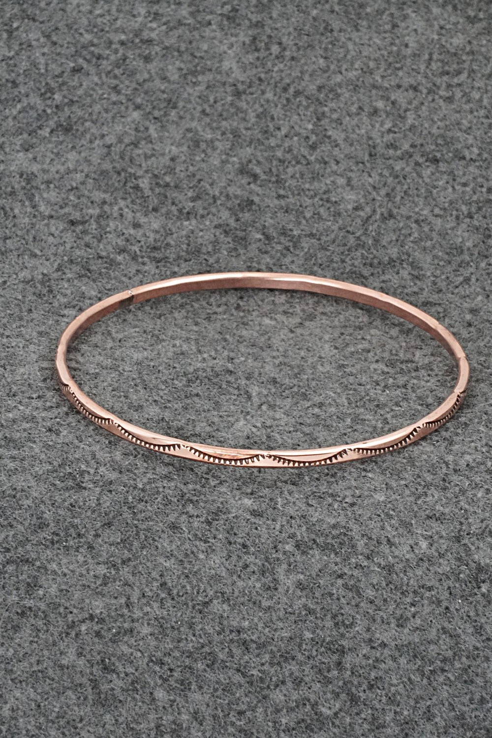 Copper Bangle Bracelet - Elaine Tahe