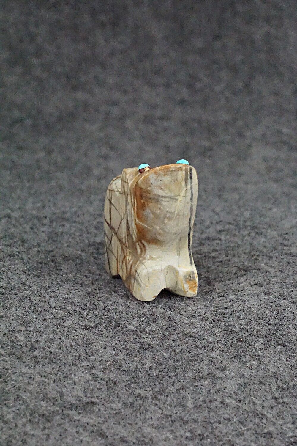 Frog Zuni Fetish Carving - James Panteah
