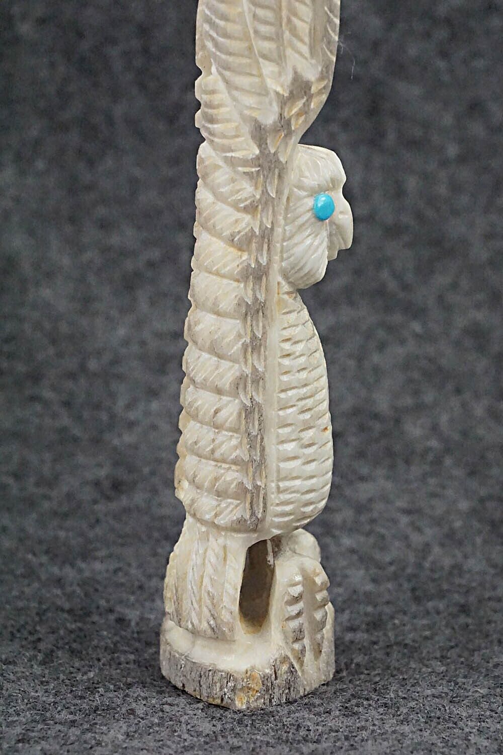 Owl Zuni Fetish Carving - Garrick Weeka
