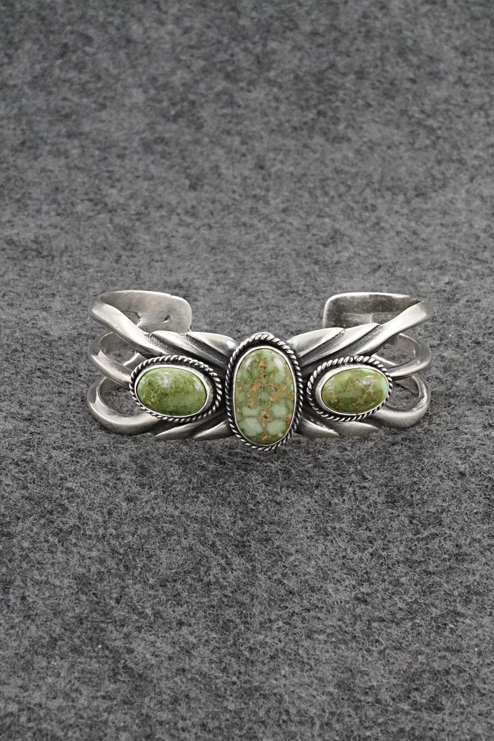 Turquoise & Sterling Silver Bracelet - Eugene Gruber