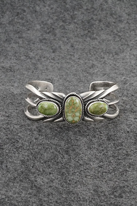 Turquoise & Sterling Silver Bracelet - Eugene Gruber