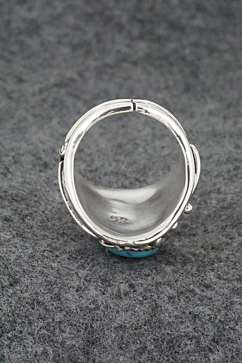 Turquoise & Sterling Silver Ring - Jeannette Saunders - Size 10