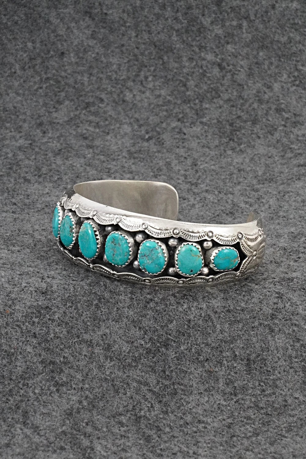 Turquoise & Sterling Silver Bracelet - Wilbert Muskett Sr.